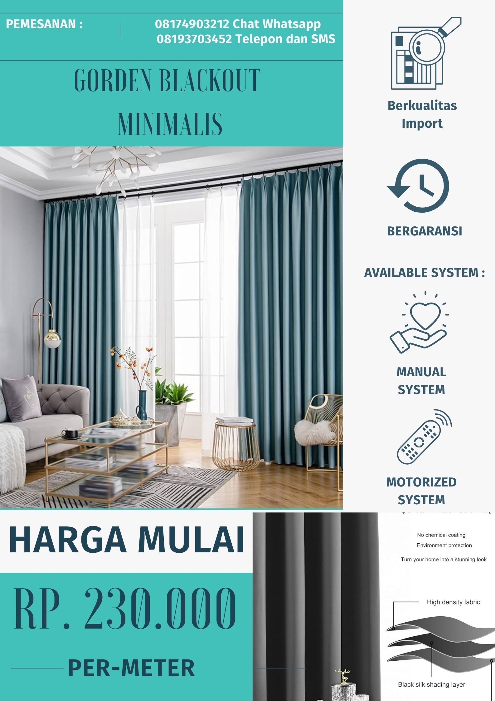 gorden berdesain minimalis