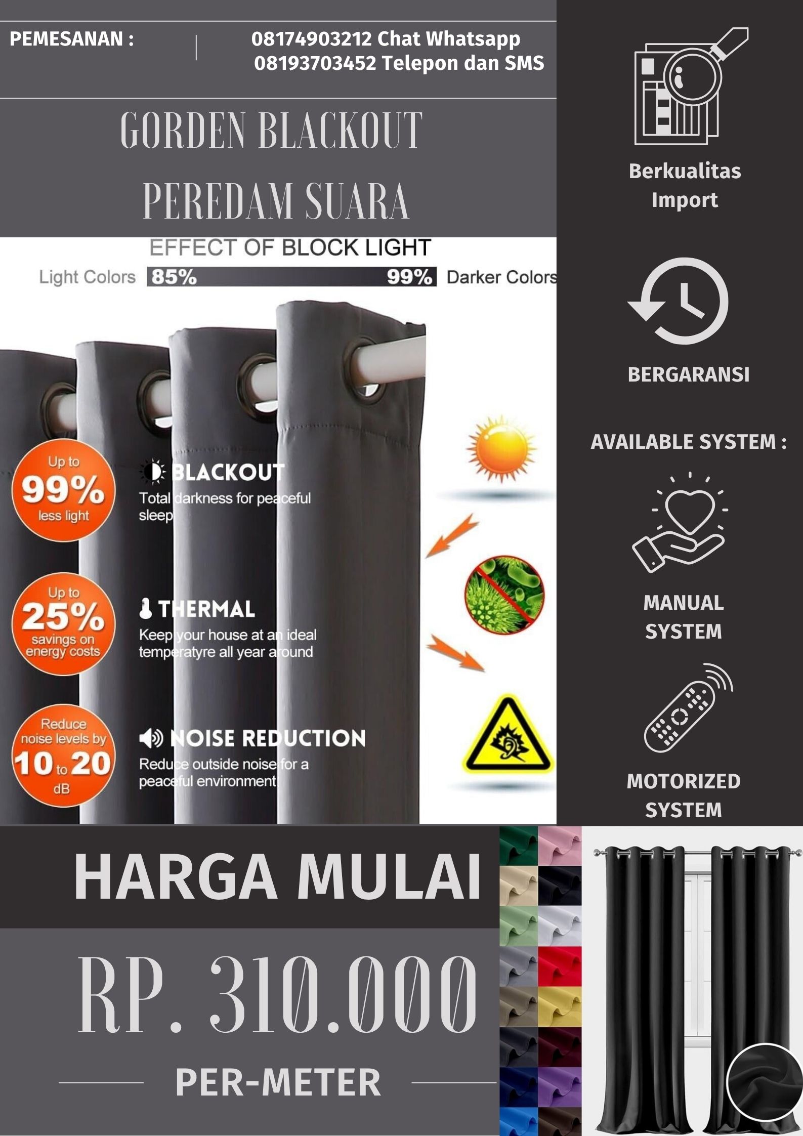 gorden blackout peredam suara terbaru