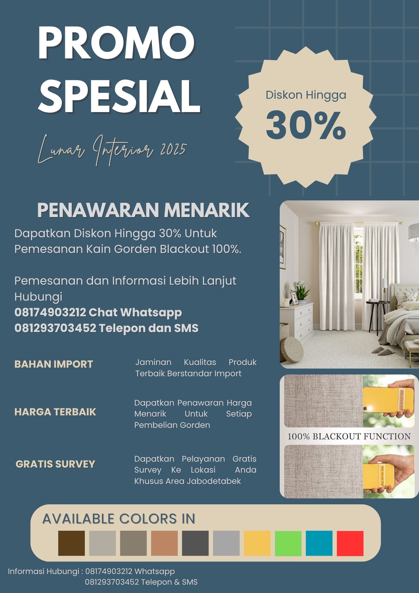 jual beragam gorden blackout